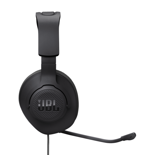 JBL Quantum 100M2 - Black - Wired over-ear gaming headset with detachable mic and mute option - Right image number null